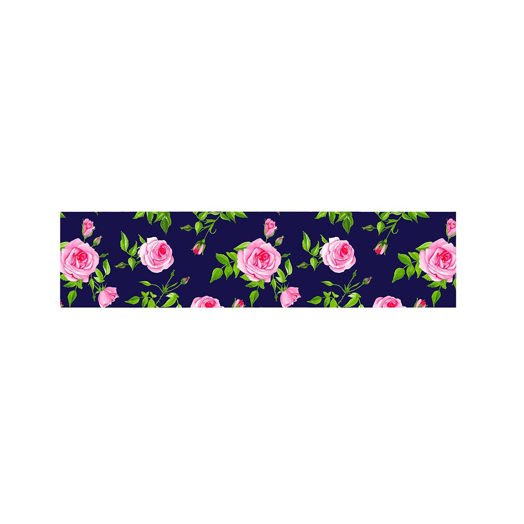 Pink Rose Floral Flower Pattern Print Bed Runner