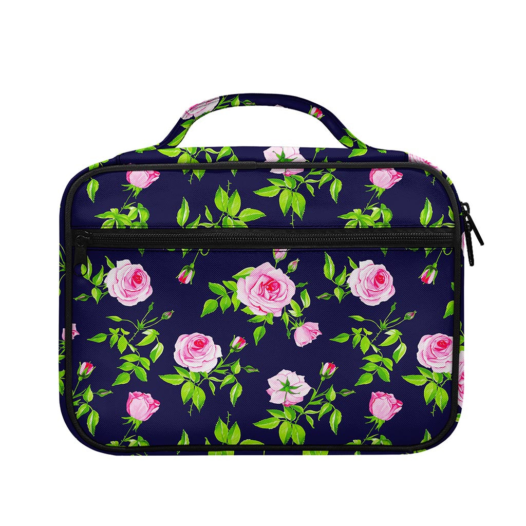 Pink Rose Floral Flower Pattern Print Briefcase Bible Bag