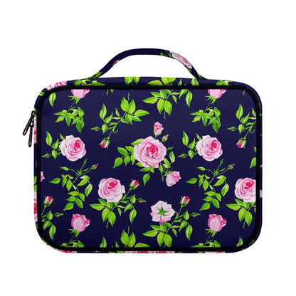 Pink Rose Floral Flower Pattern Print Briefcase Bible Bag