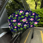 Pink Rose Floral Flower Pattern Print Car Side Mirror Covers