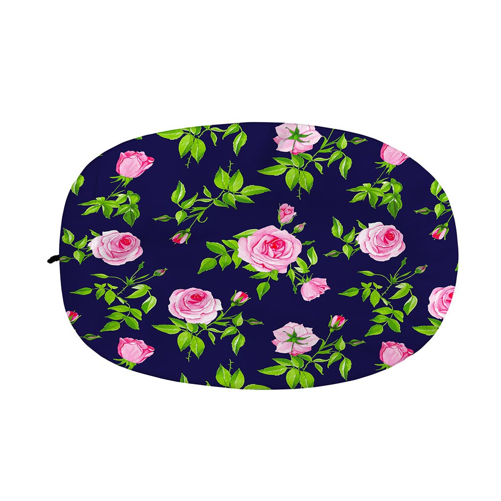 Pink Rose Floral Flower Pattern Print Car Side Mirror Covers