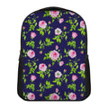 Pink Rose Floral Flower Pattern Print Casual Backpack