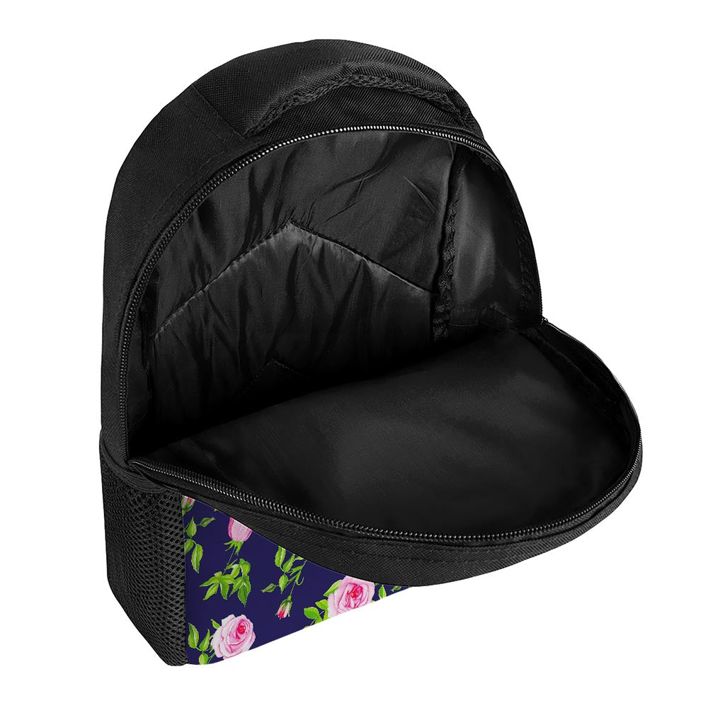 Pink Rose Floral Flower Pattern Print Casual Backpack