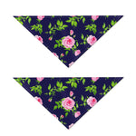 Pink Rose Floral Flower Pattern Print Dog Bandana