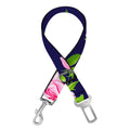 Pink Rose Floral Flower Pattern Print Dog Seat Belt