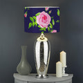 Pink Rose Floral Flower Pattern Print Drum Lamp Shade