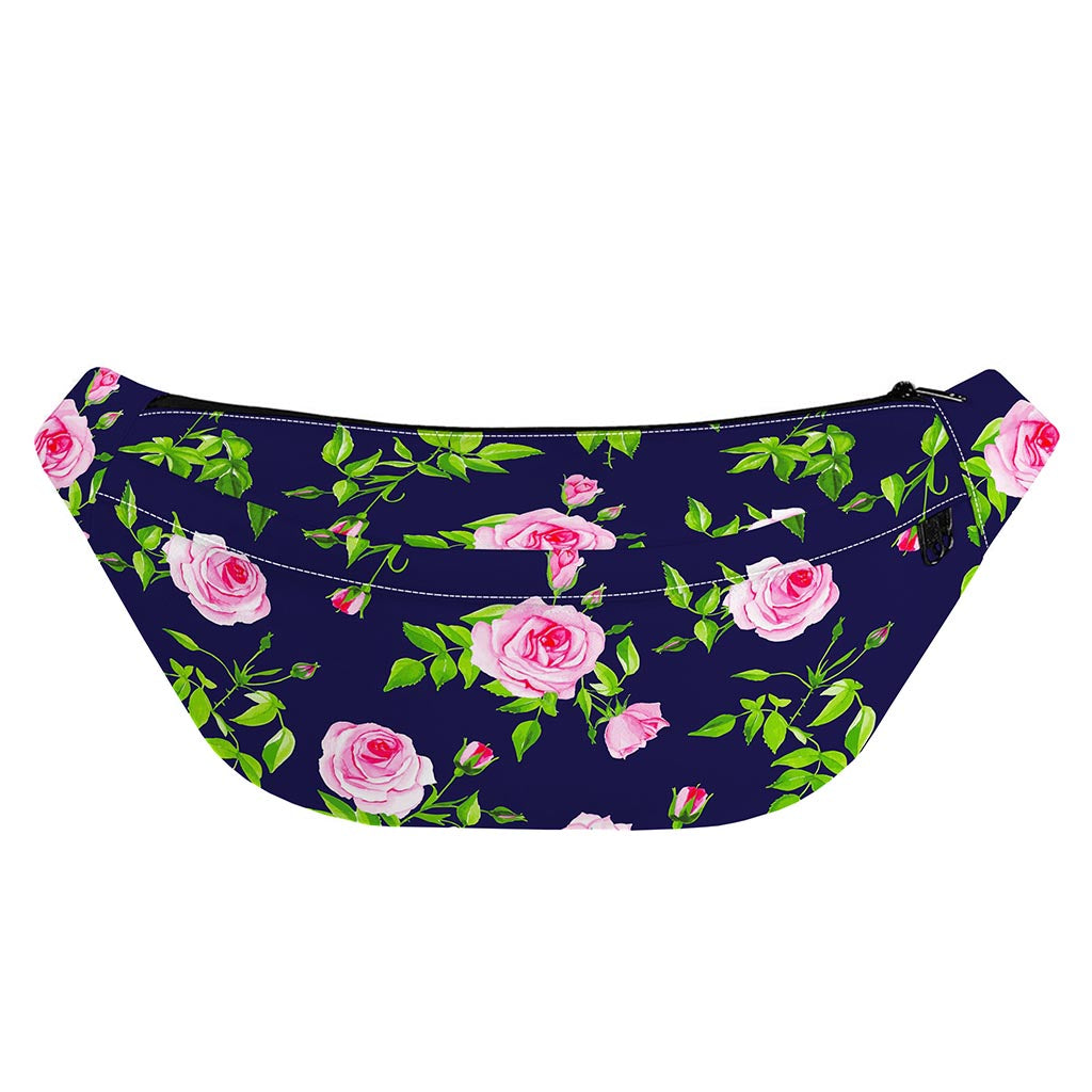 Pink Rose Floral Flower Pattern Print Fanny Pack