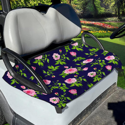 Pink Rose Floral Flower Pattern Print Golf Cart Seat Cover