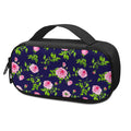Pink Rose Floral Flower Pattern Print Portable Cooler Travel Case