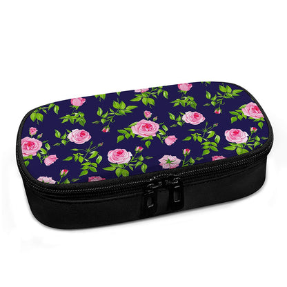 Pink Rose Floral Flower Pattern Print Insulin Cooler Travel Case