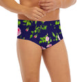 Pink Rose Floral Flower Pattern Print Men's Briefs