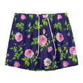 Pink Rose Floral Flower Pattern Print Mesh Shorts