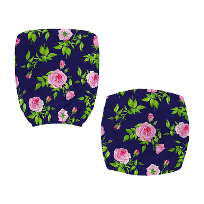 Pink Rose Floral Flower Pattern Print Office Chair Cover