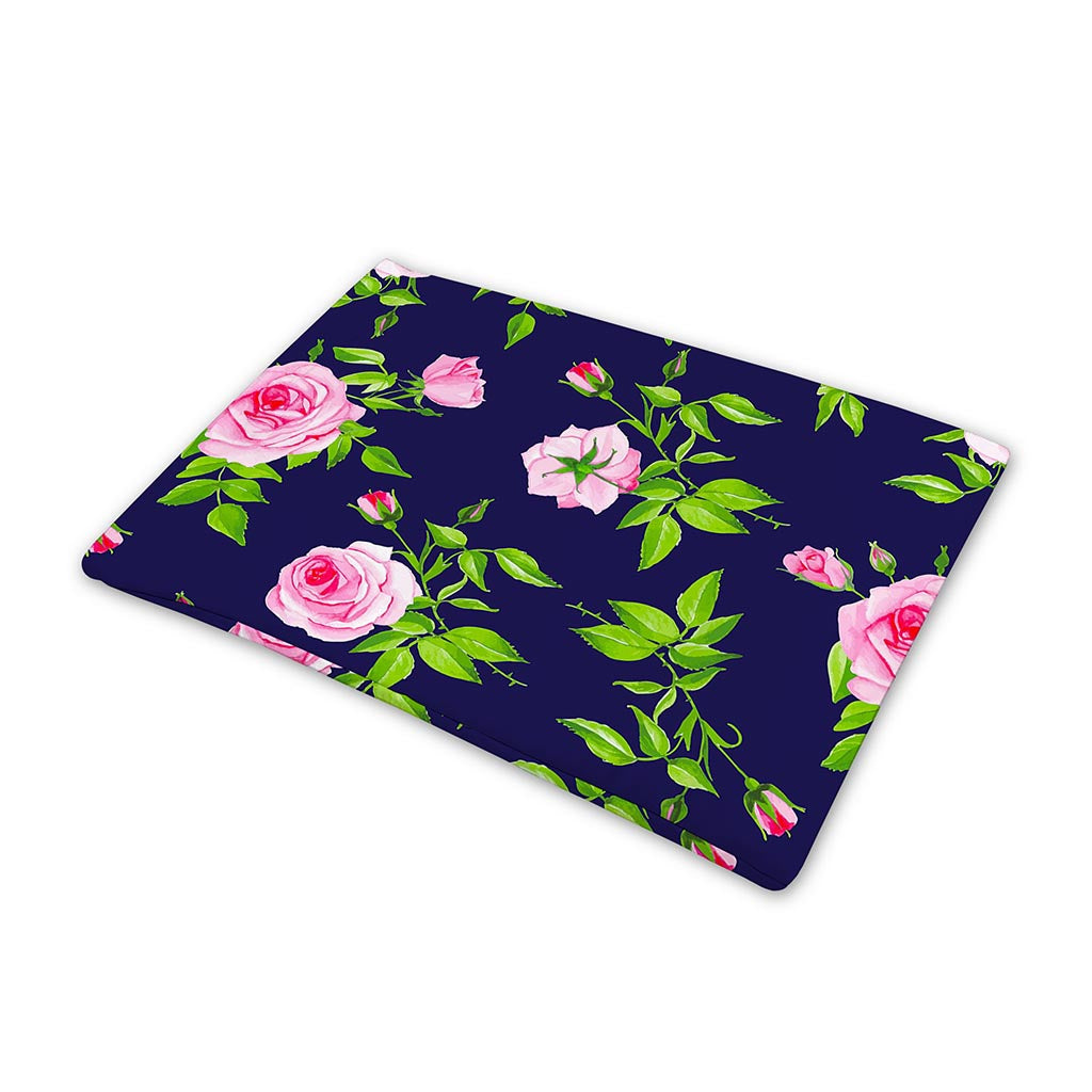 Pink Rose Floral Flower Pattern Print Pet Cooling Mat Cover