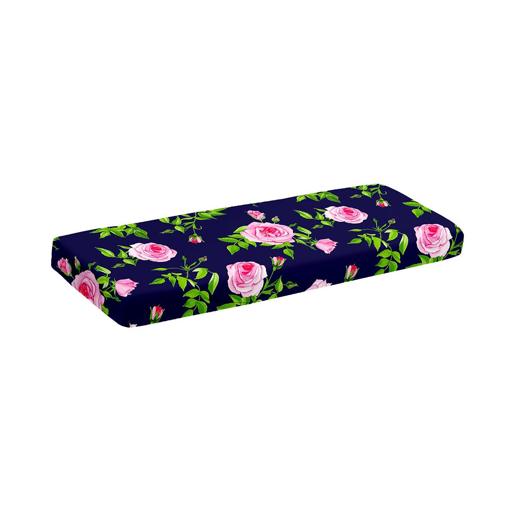 Pink Rose Floral Flower Pattern Print Piano Keyboard Cover
