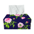 Pink Rose Floral Flower Pattern Print Rectangle Tissue Box Cover