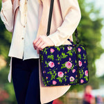 Pink Rose Floral Flower Pattern Print Shoulder Strap Bible Bag