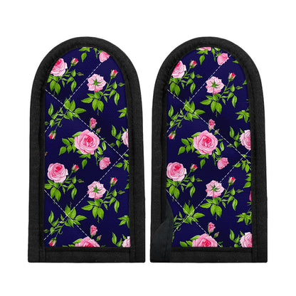 Pink Rose Floral Flower Pattern Print Skillet Handle Cover