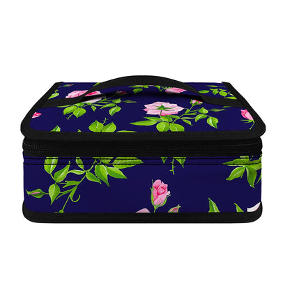 Pink Rose Floral Flower Pattern Print Small Lunch Bag