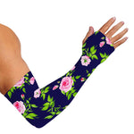 Pink Rose Floral Flower Pattern Print Sun Protection Arm Sleeves