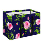 Pink Rose Floral Flower Pattern Print Utility Tote Bag