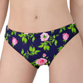 Pink Rose Floral Flower Pattern Print Women's Panties