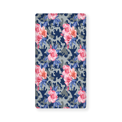Pink Rose Flower Camouflage Print Baby Crib Sheet