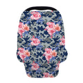 Pink Rose Flower Camouflage Print Baby Seat Cover