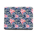 Pink Rose Flower Camouflage Print Bifold Wallet