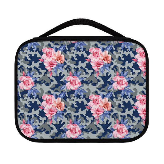 Pink Rose Flower Camouflage Print Classic Bible Case