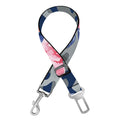 Pink Rose Flower Camouflage Print Dog Seat Belt