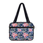 Pink Rose Flower Camouflage Print Double Strap Bible Bag