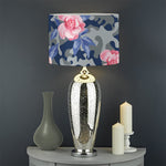 Pink Rose Flower Camouflage Print Drum Lamp Shade