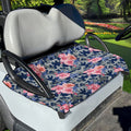 Pink Rose Flower Camouflage Print Golf Cart Seat Cover