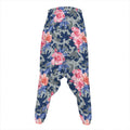 Pink Rose Flower Camouflage Print Hammer Pants