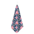 Pink Rose Flower Camouflage Print Hand Towel