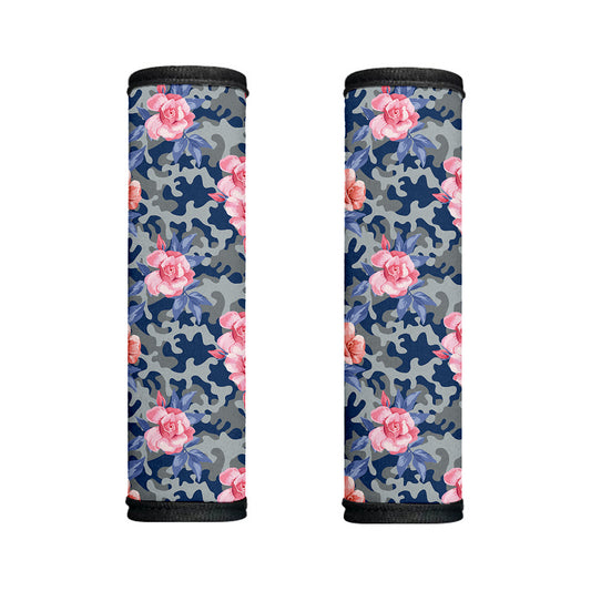 Pink Rose Flower Camouflage Print Handle Covers