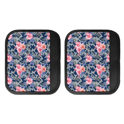 Pink Rose Flower Camouflage Print Handle Covers