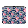 Pink Rose Flower Camouflage Print Laptop Sleeve