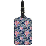 Pink Rose Flower Camouflage Print Luggage Tag