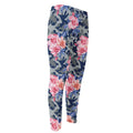 Pink Rose Flower Camouflage Print Men's Compression Pants