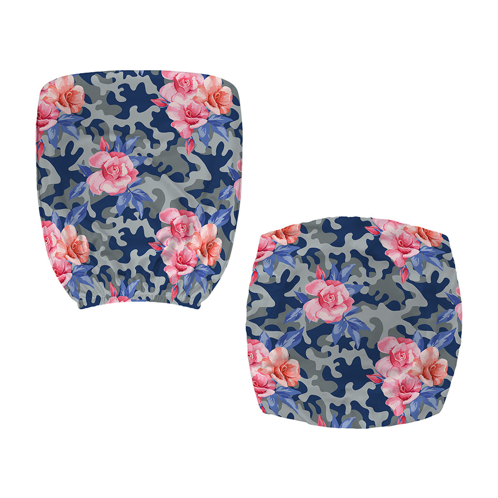 Pink Rose Flower Camouflage Print Office Chair Cover