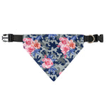 Pink Rose Flower Camouflage Print Over The Collar Dog Bandana