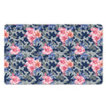 Pink Rose Flower Camouflage Print Polyester Doormat