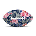 Pink Rose Flower Camouflage Print Rugby Ball