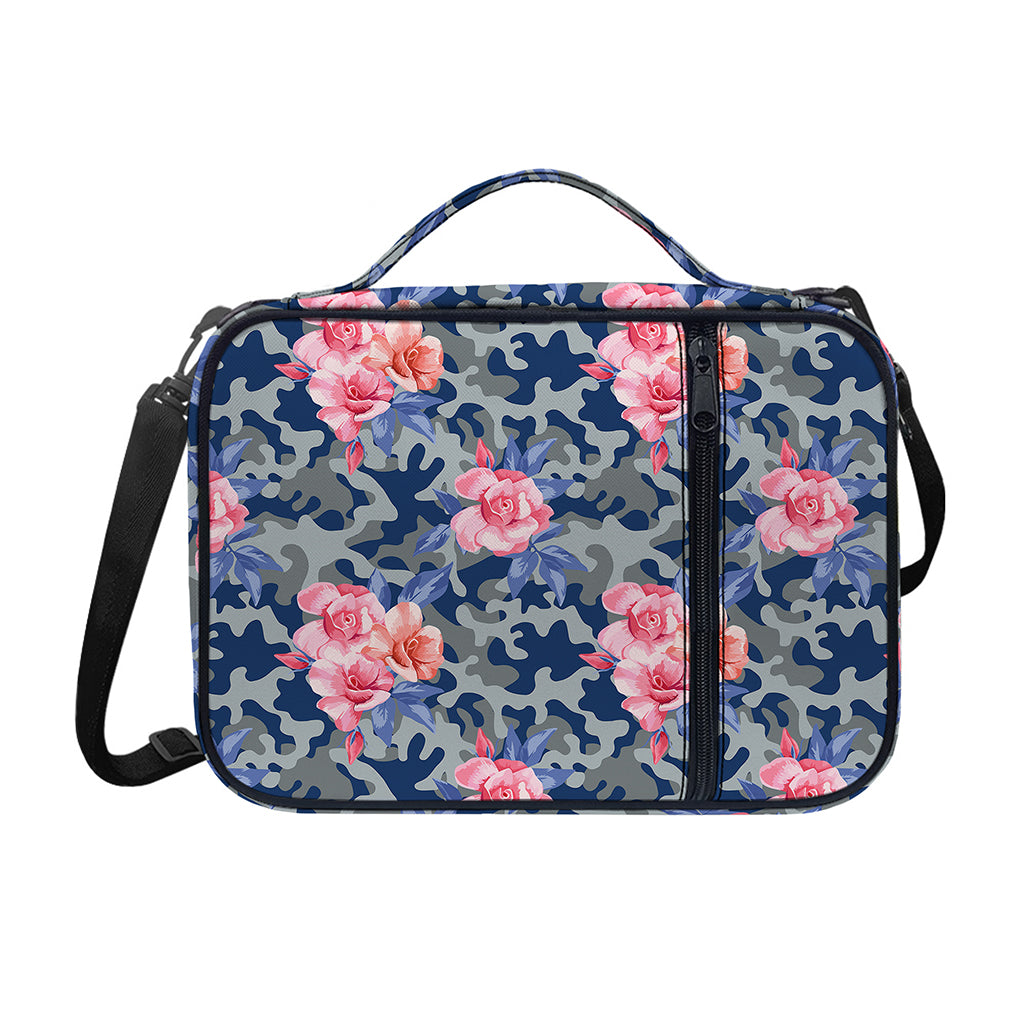 Pink Rose Flower Camouflage Print Shoulder Strap Bible Bag