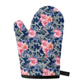 Pink Rose Flower Camouflage Print Single Oven Mitt