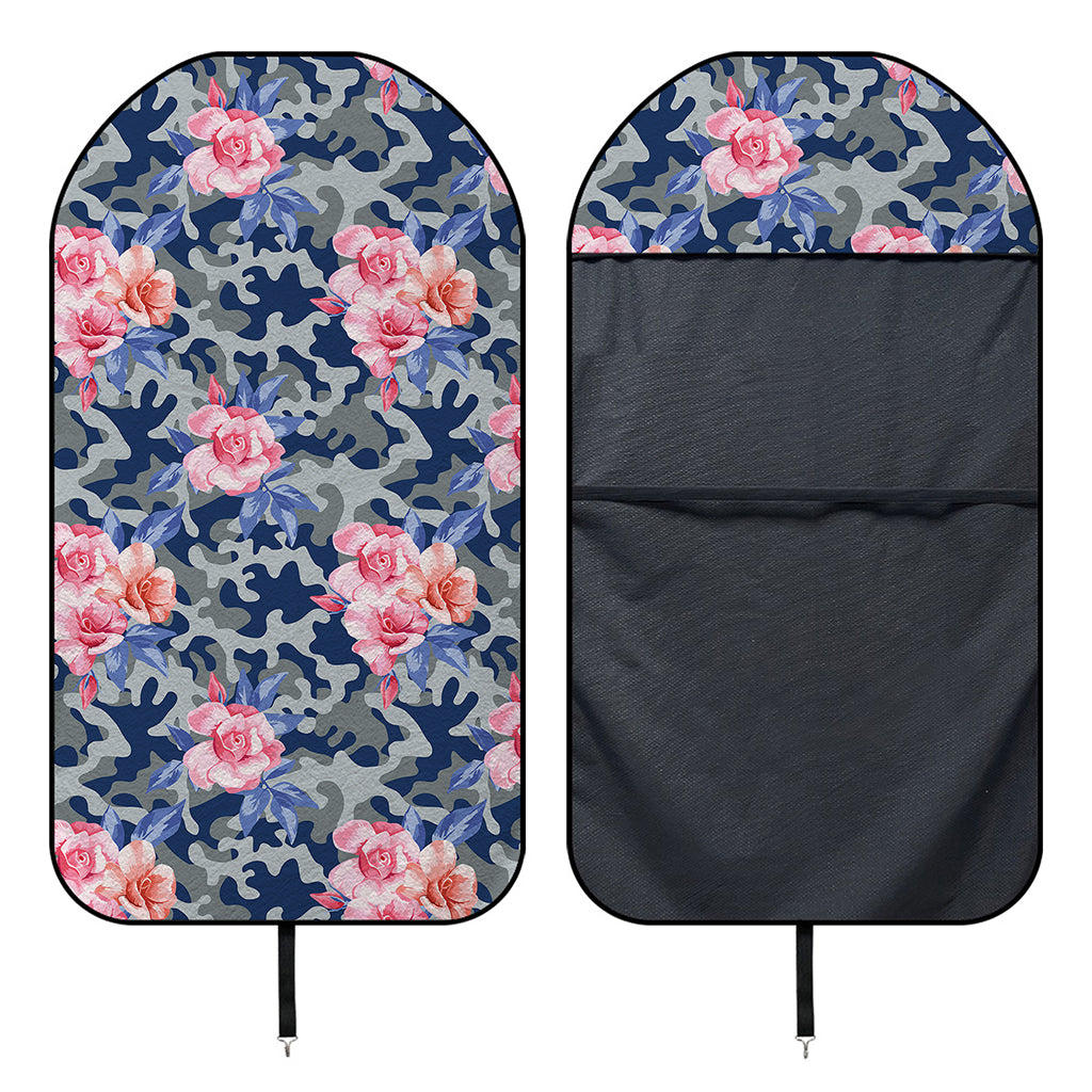 Pink Rose Flower Camouflage Print Waterproof Car Seat Cover