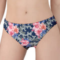Pink Rose Flower Camouflage Print Women's Panties