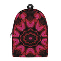 Pink Rose Kaleidoscope Print School Backpack